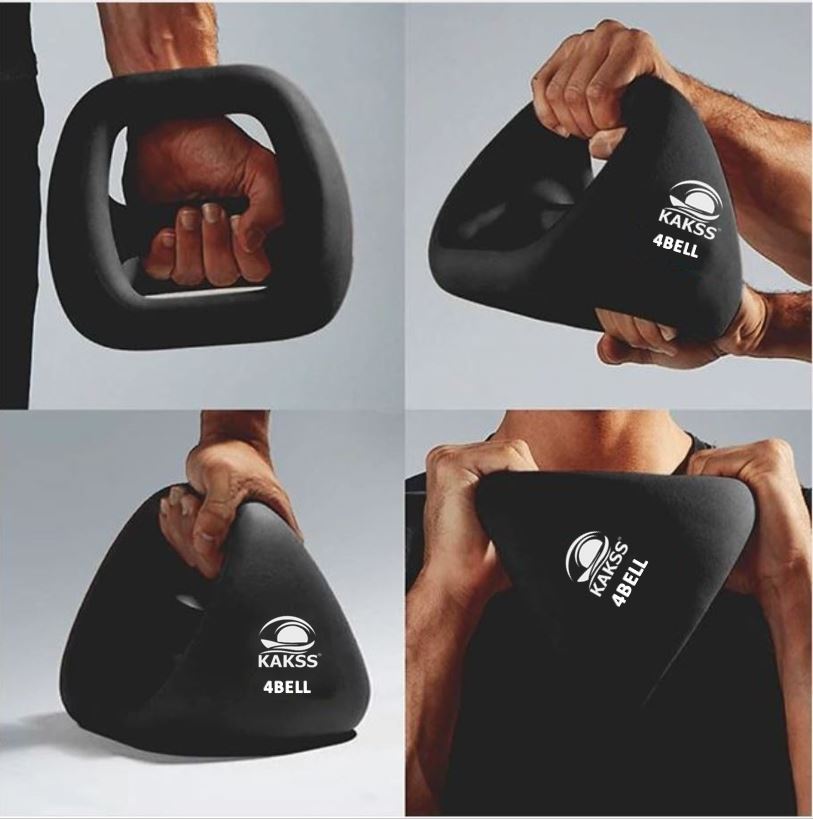 KAKSS 4BELL Multipurpose Gym Equipment 4-in-1 Dumbbell, Kettlebell, Push-Up Bar & Med Ball, Compact Home Workout Tool for Men & Women
