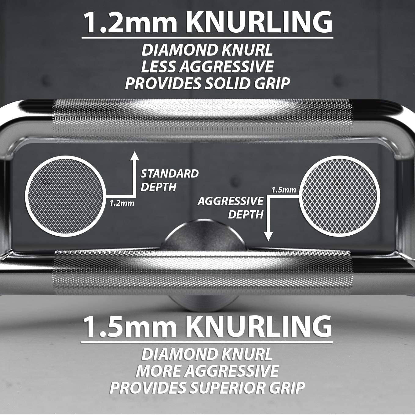 KAKSS Professional Chrome Olympic Hex Barbell Trap Bar with Flat or Raised Handles for Squats, Deadlifts, Shrugs (Proudly Made In India) (Silver)
