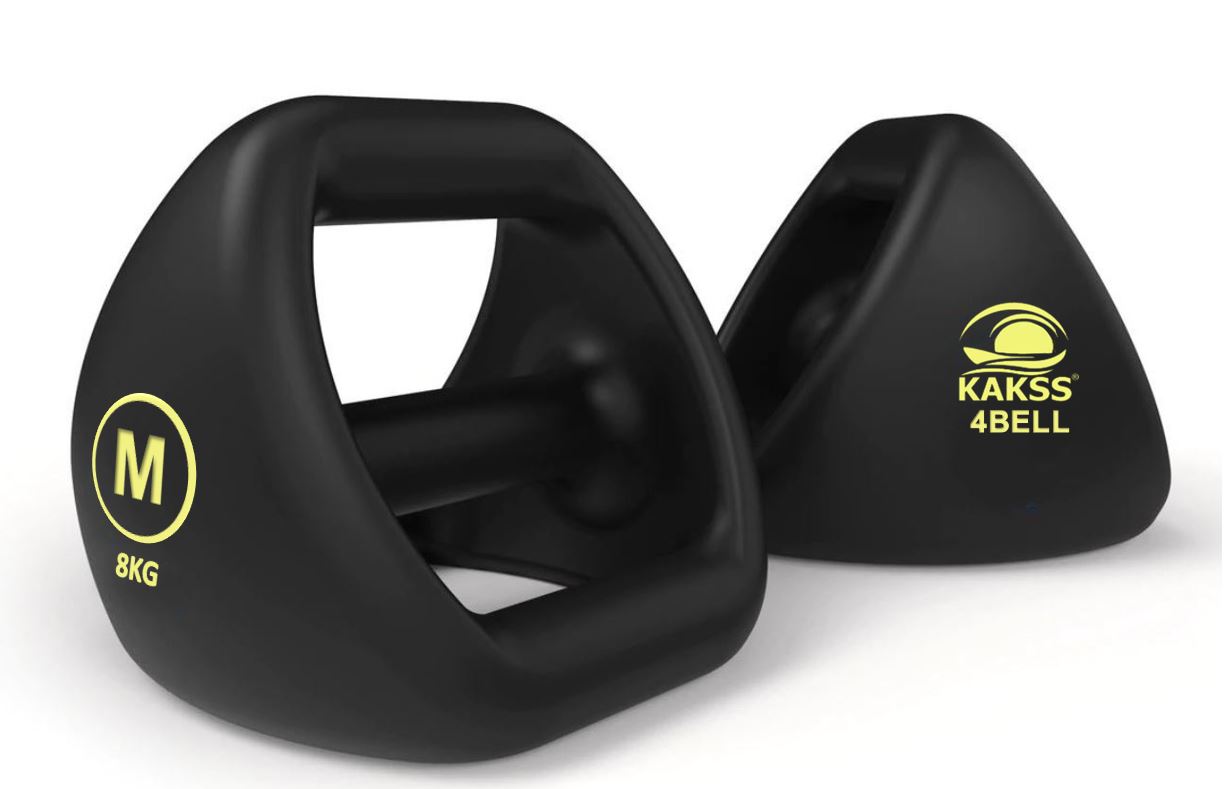 KAKSS 4BELL Multipurpose Gym Equipment 4-in-1 Dumbbell, Kettlebell, Push-Up Bar & Med Ball, Compact Home Workout Tool for Men & Women