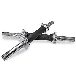 KAKSS RUBBER GRIP 16 INCH DUMBBELL RODS, (Diameter 25mm) in Black