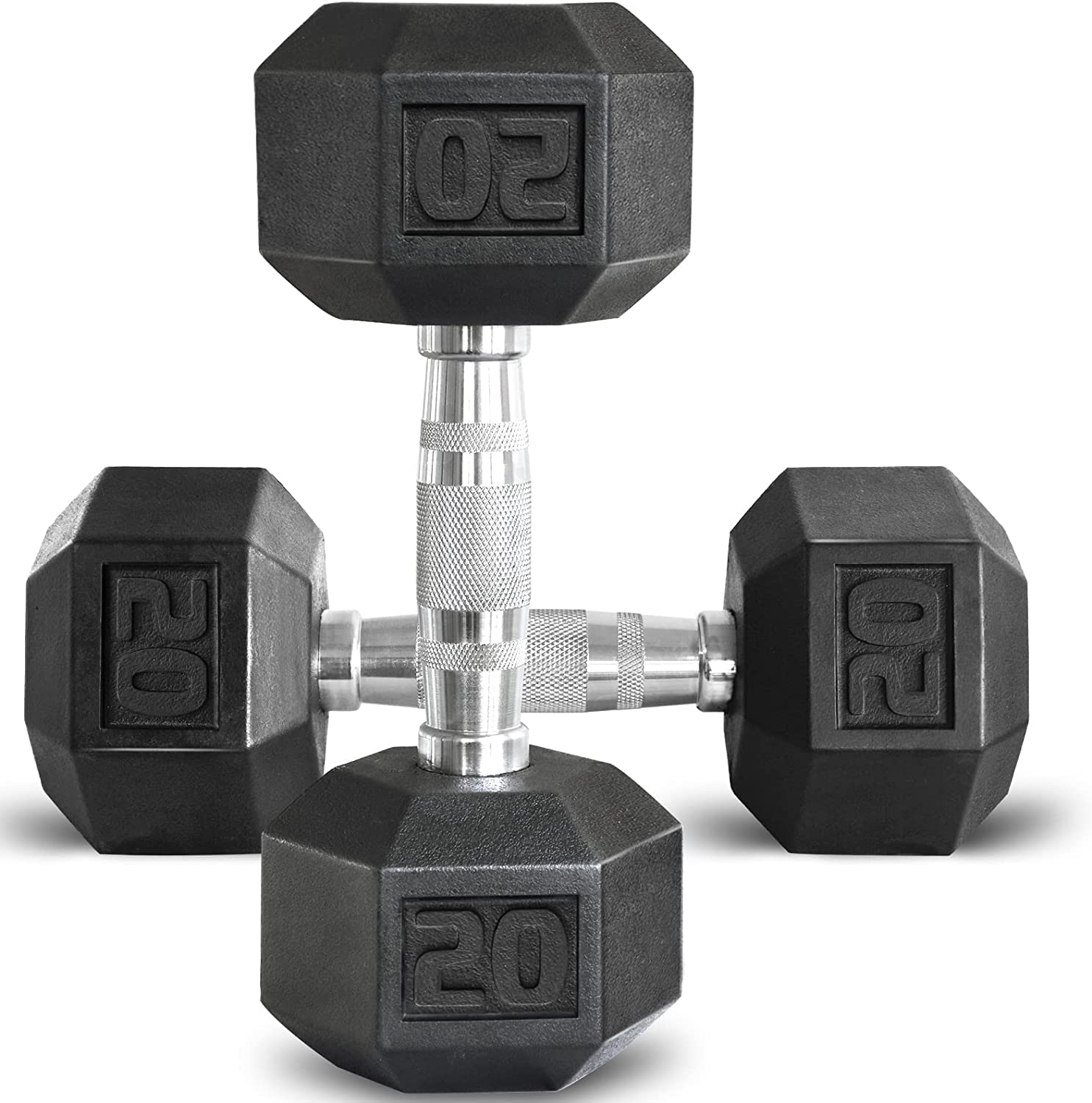 RUBBER DUMBBELLS