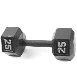 KAKSS Black Cast Iron Hex Dumbbell | 2.5kg-20kg | Sold In Pair