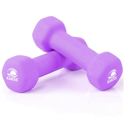 Kakss Neoprene Coated Dumbbells (0.5kg to 10kg)(Proudly Made In India)