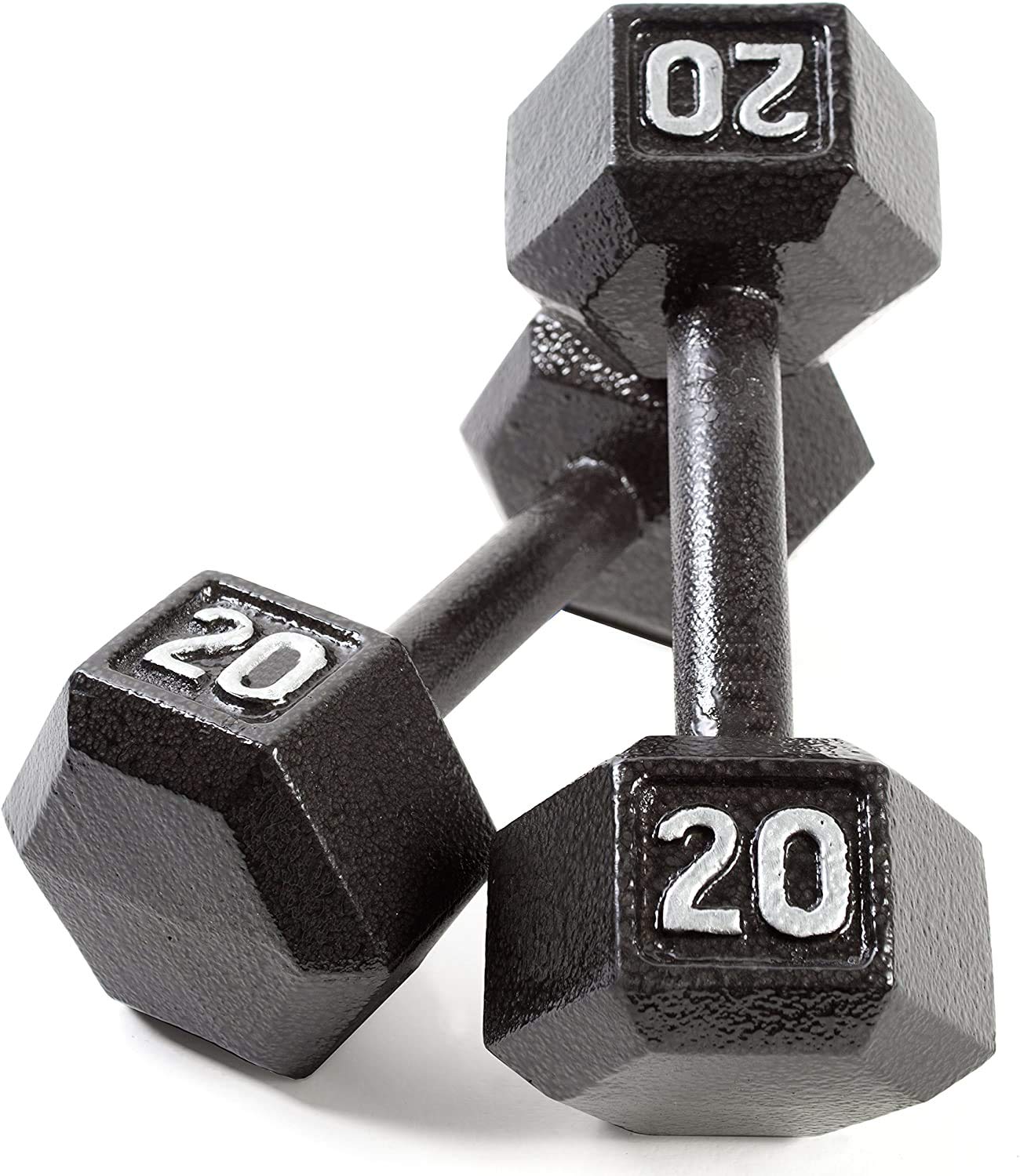 KAKSS Black Cast Iron Hex Dumbbell | 2.5kg-20kg | Sold In Pair