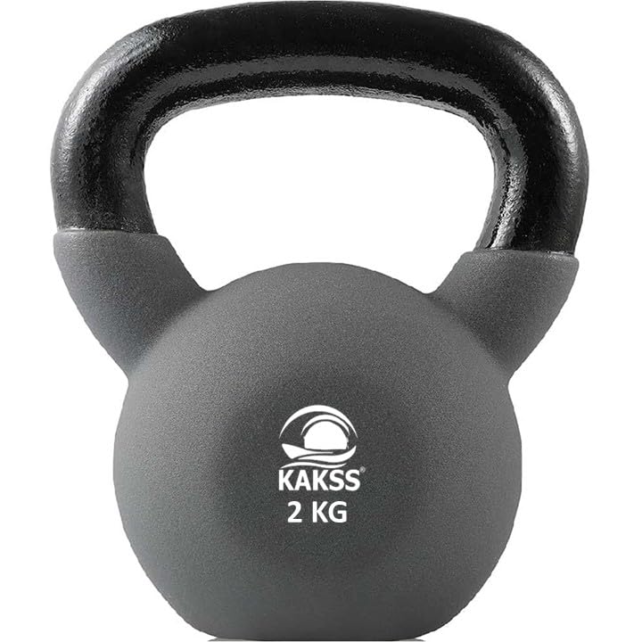 Kakss Neoprene Coated Kettlebells(2kg to 48kg)(Proudly Made In India) Multi-color