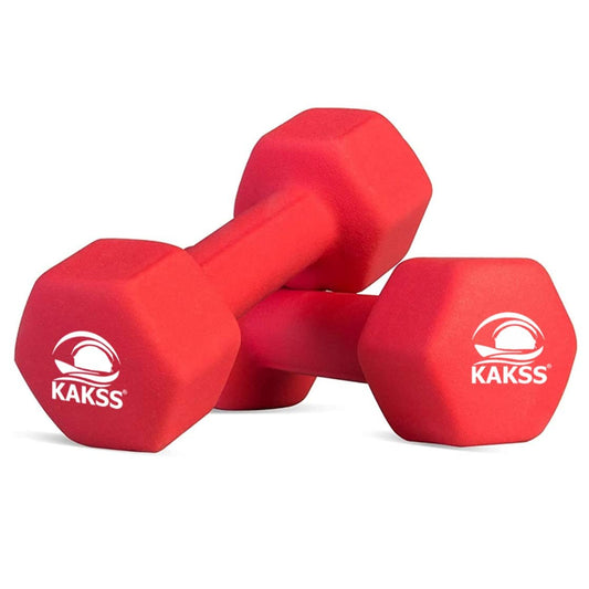 Kakss Neoprene Coated Dumbbells (0.5kg to 10kg)(Proudly Made In India)