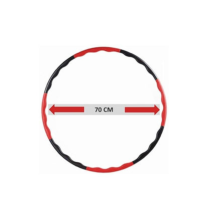 KAKSS Hula Hoop for Children & Adults (Black/Red)