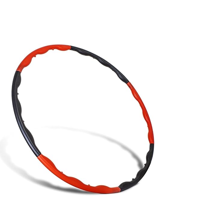 KAKSS Hula Hoop for Children & Adults (Black/Red)