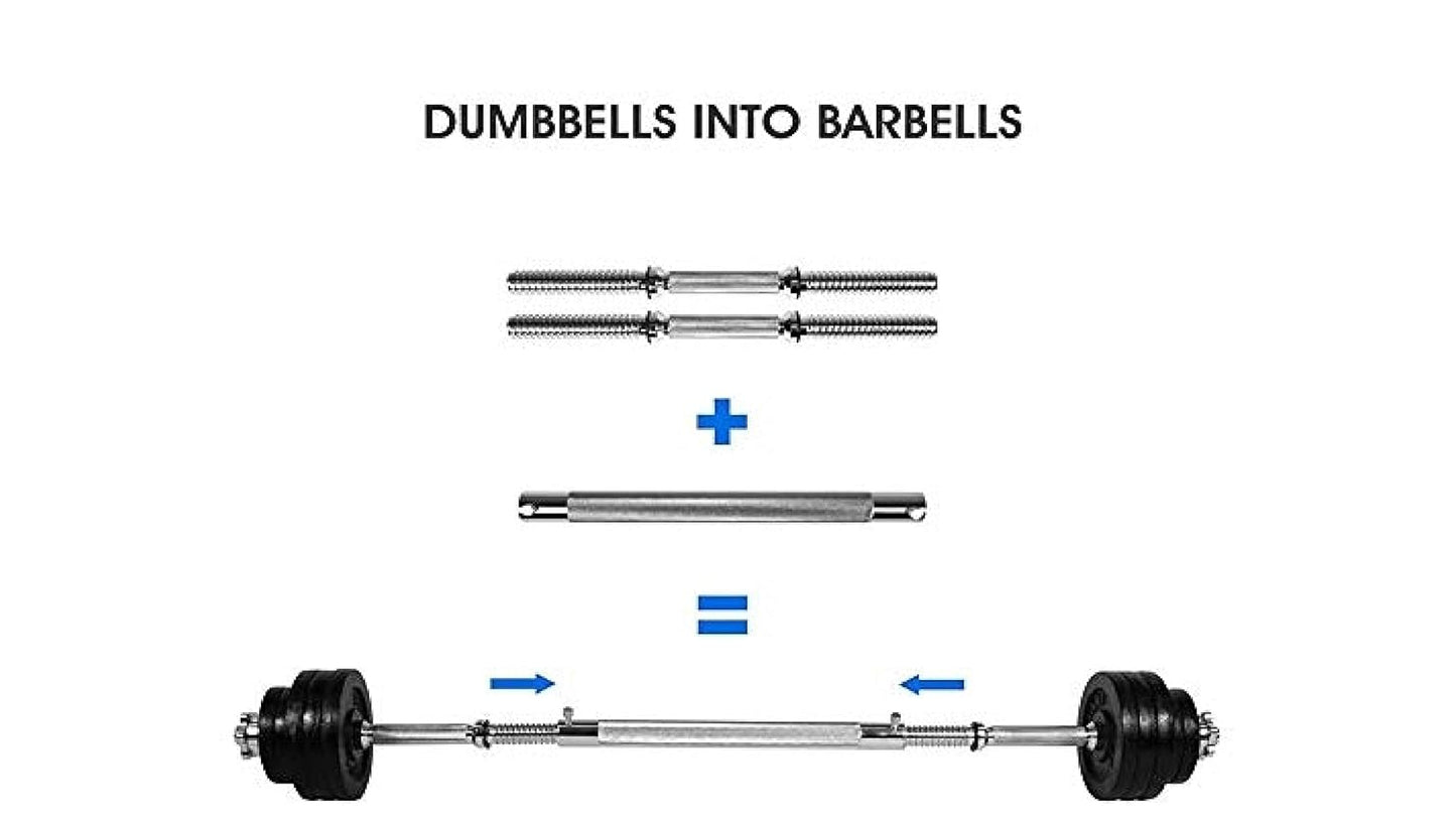 KAKSS Cast Iron Adjustable Dumbbells with 2 in 1 Connector