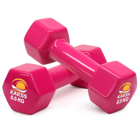 Kakss Vinyl Coated Dumbbells(0.5kg to 10kg)(Proudly Made In India)