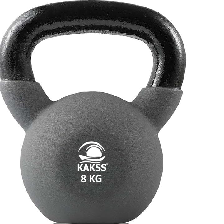 Kakss Neoprene Coated Kettlebells(2kg to 48kg)(Proudly Made In India) Multi-color