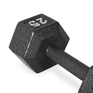 KAKSS Black Cast Iron Hex Dumbbell | 2.5kg-20kg | Sold In Pair