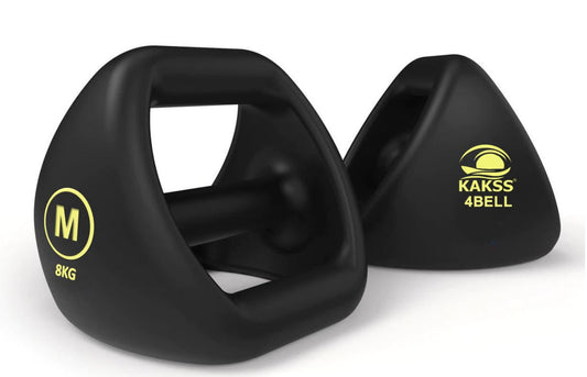 KAKSS 4BELL Multipurpose Gym Equipment 4-in-1 Dumbbell, Kettlebell, Push-Up Bar & Med Ball, Compact Home Workout Tool for Men & Women