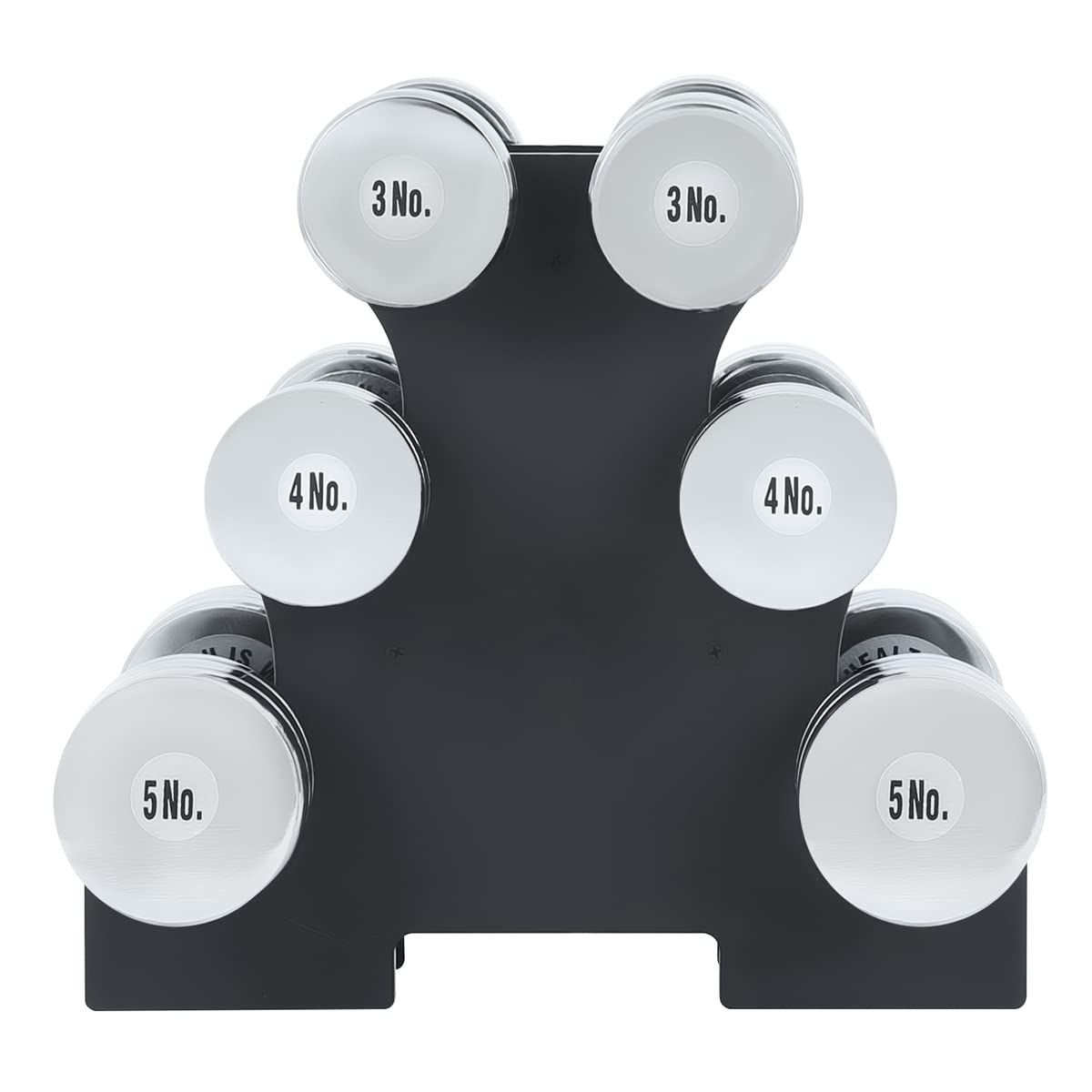 KAKSS Steel Dumbbell With Stand (Proudly Made In India)