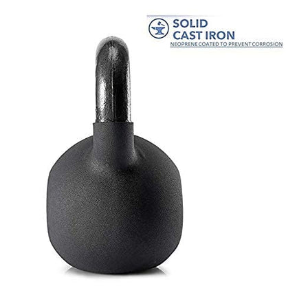 KAKSS Black Edition Neoprene Coated Kettlebell (Proudly Made In India)