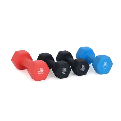 KAKSS Supreme Quality Neoprene Dumbbell With Stand (Proudly Made In India)