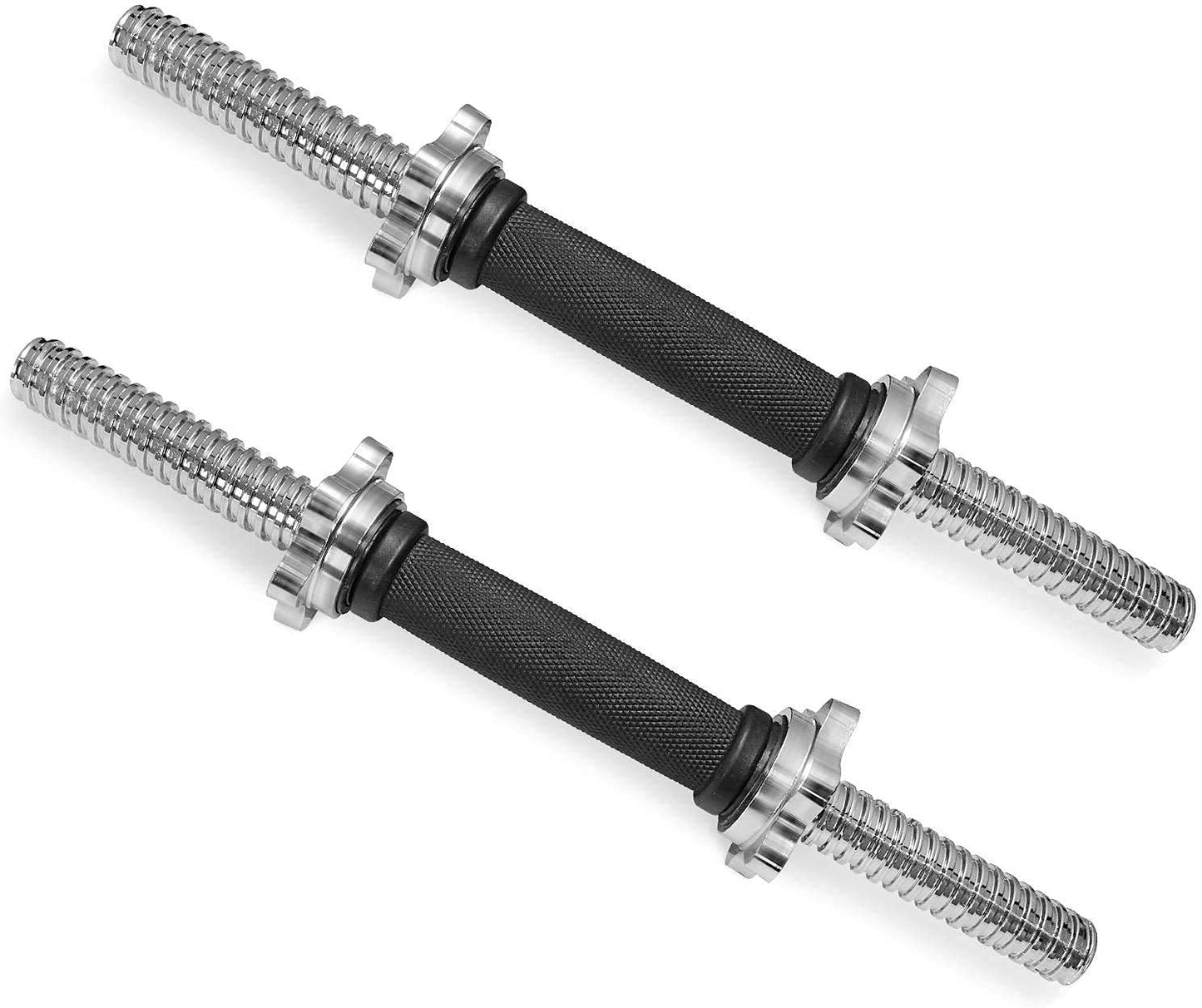 KAKSS RUBBER GRIP 16 INCH DUMBBELL RODS, (Diameter 25mm) in Black