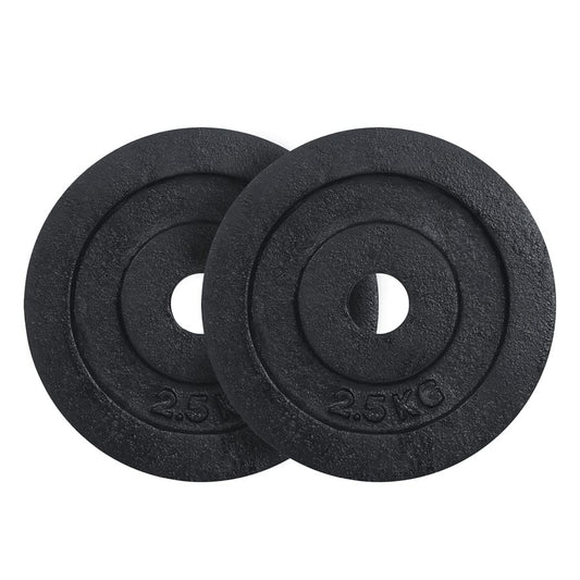 KAKSS Black Cast Iron Weight Lifting Plates Center Hole (25mm) Proudly Made In India