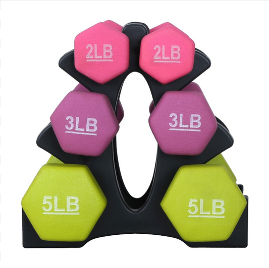 KAKSS Neoprene Workout Fixed Weight Dumbbell With Dumbbell Stand