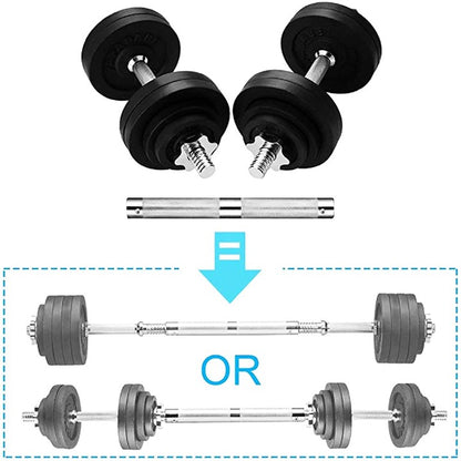 KAKSS Cast Iron Adjustable Dumbbells with 2 in 1 Connector